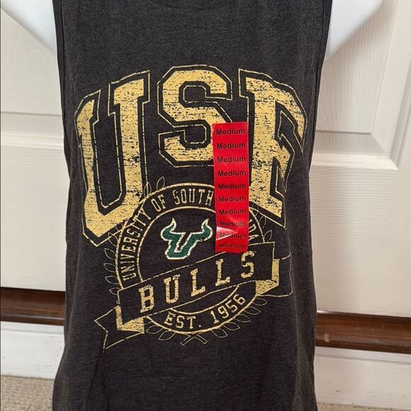 NWT USF Bulls Black Sleeveless Tank Top Size M - Picture 3 of 4